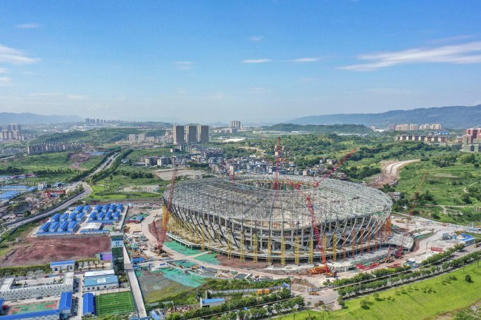 渝媒：龙兴足球场取消伸缩舞台，预计新增1800个座位