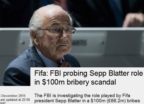 布拉特：FIFA并非私募基金，金钱固然重要但绝不应成为一切